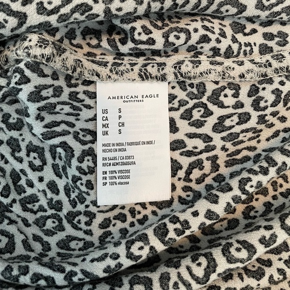 Flowy American Eagle Animal Print Mini Skirt - Picture 4 of 4